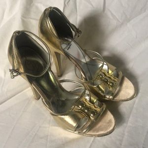 Baby Phat Women’s Gold Platform Shoes